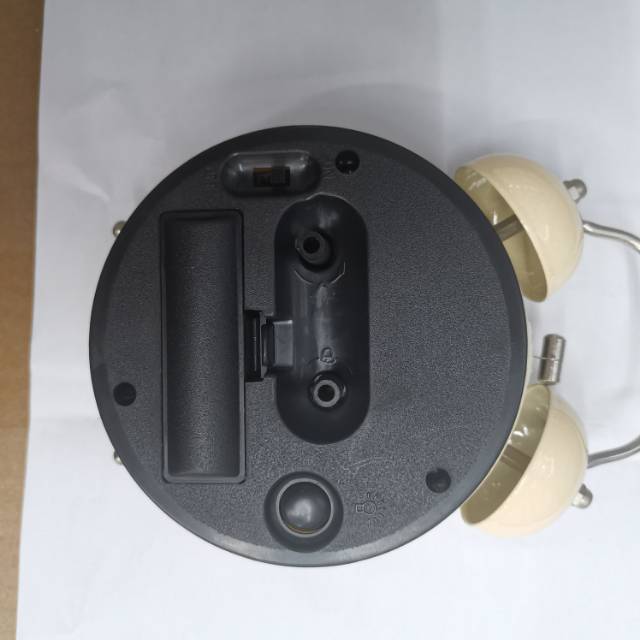 A creative and personalized alarm clock for students, a quiet bedside night light alarm, a children's time clock with a super loud sound in beige color, a best-selling product Specification image