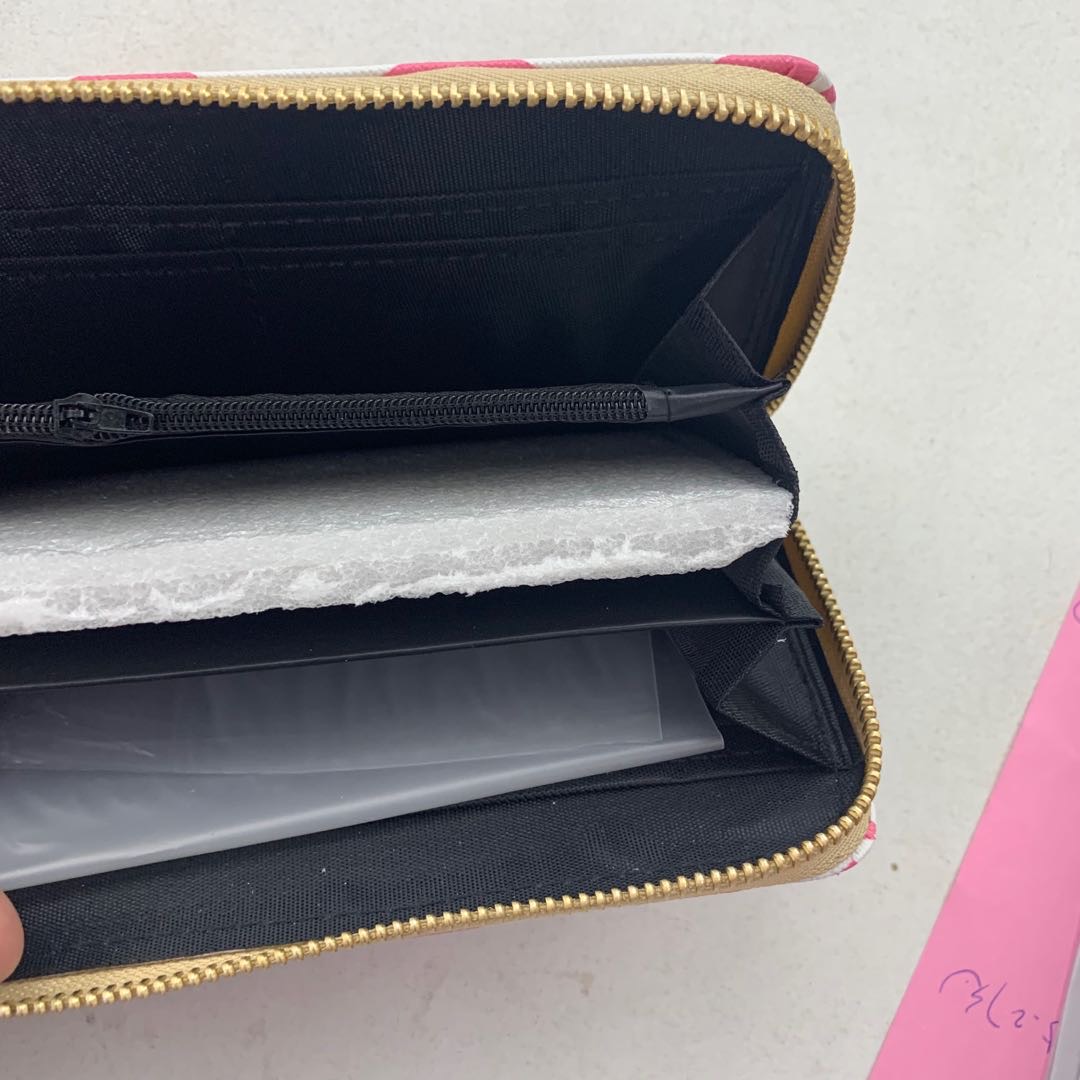 Xinxin Pink Ladies Single Pull Purse Card Bag Specification drawing