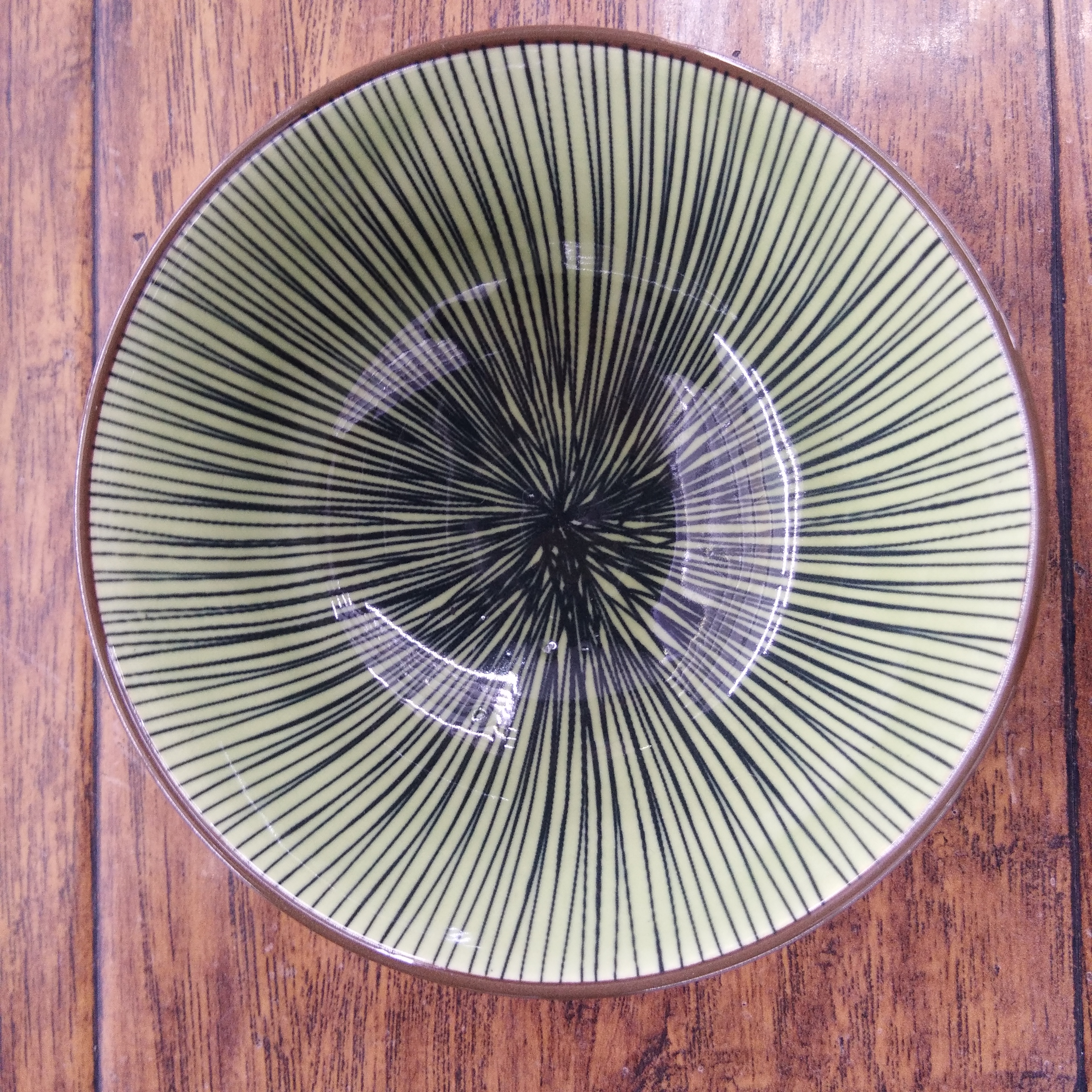 日式和风釉下彩手绘陶瓷米饭碗 高脚碗餐厅餐具 家用斗型碗 4.5寸汤碗