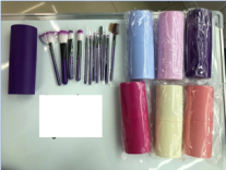 Solid Color Bucket Brush Set 6 Colors Available For General Makeup