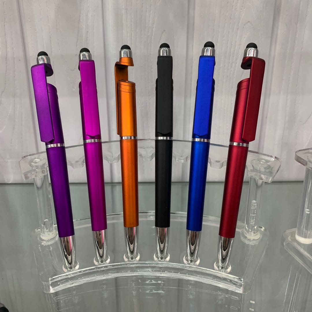 多色全包装镂空中性笔弹簧笔按钮笔