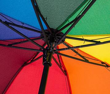 8-bone rainbow folding umbrella, insurance umbrella, advertising printing, customized logo, three-fold umbrella, all-weather and all-weather umbrella, wholesale in stock Specification image