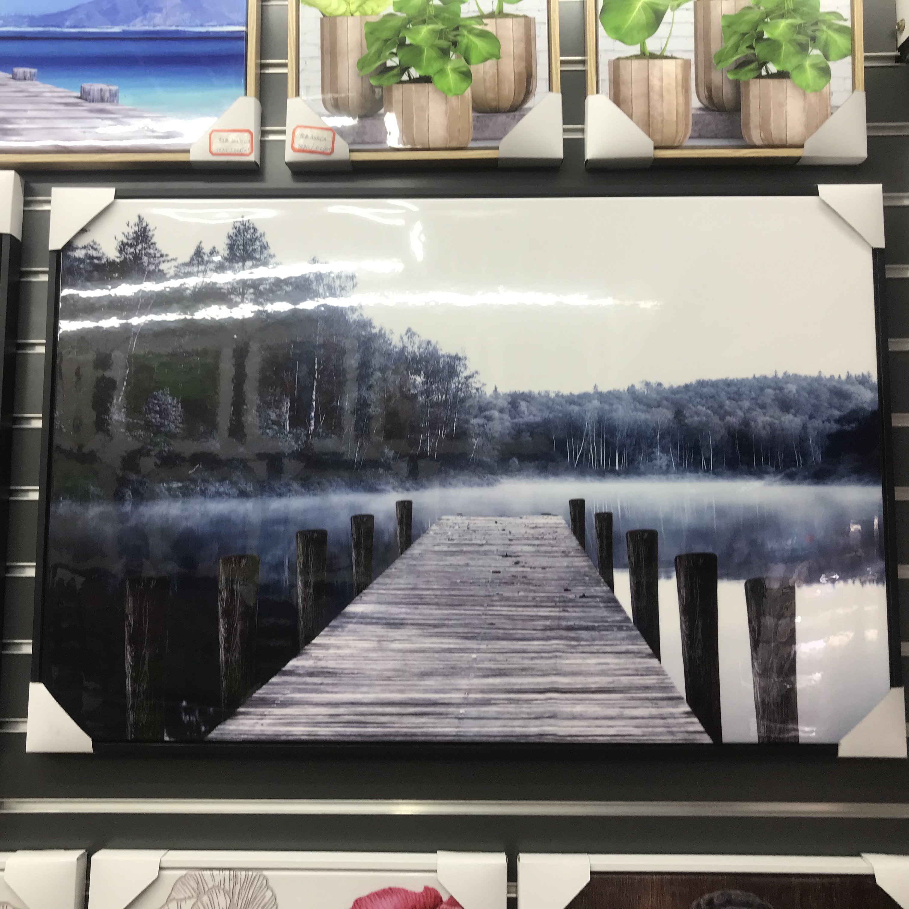 Modern simple bedroom decorative painting living room decorative background wall painting creative bedside painting banner sea landscape hanging painting thumbnail
