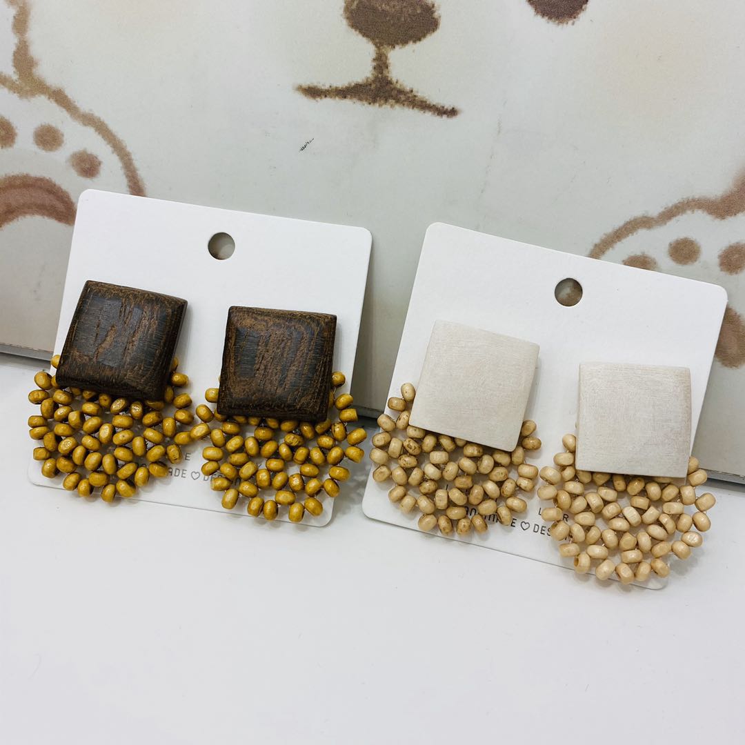 New stylish and versatile forest-themed long earrings and earrings, elegant and versatile, eco-friendly and anti-allergy earrings Specification image