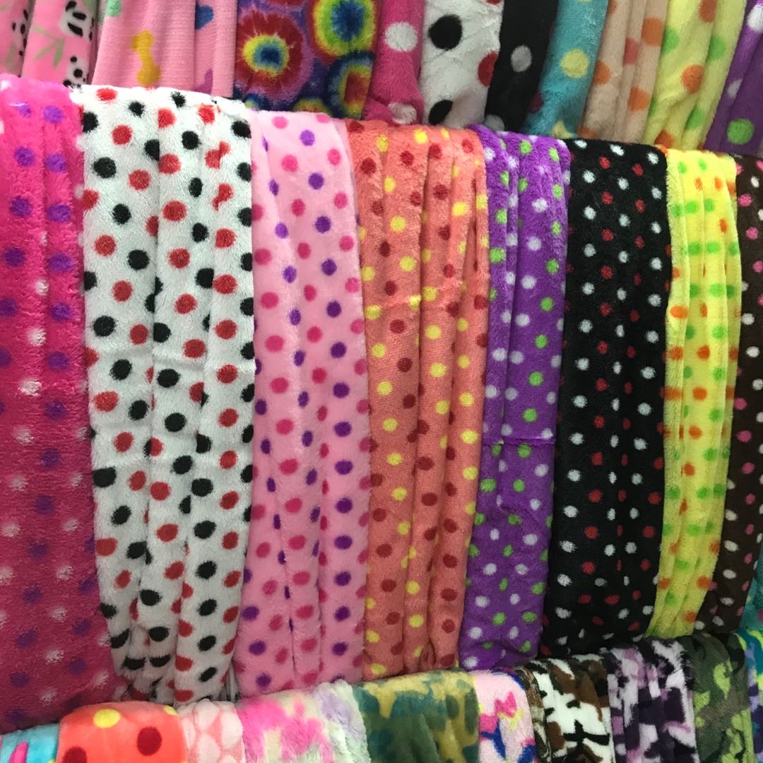 Small Polka Dot Pv Velvet Scarf Hat Pajamas Toy Crafts Soft And Comfortable