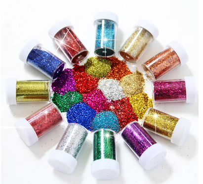 12-color tinned and bottled gold powder sparkles flash powder cross embroidered gold powder silver powder thumbnail