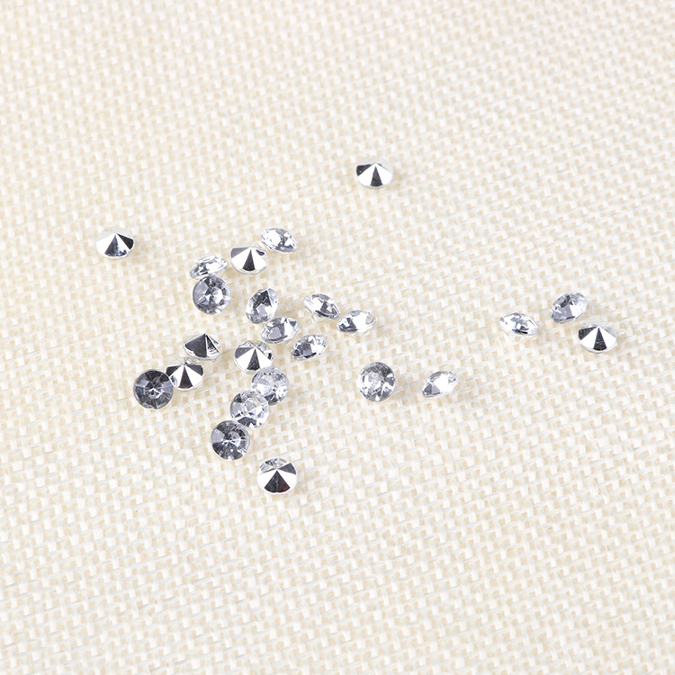 Circular transparent small diamond shaped three-dimensional jewelry special accessories, European and American style jewelry diamond accessories