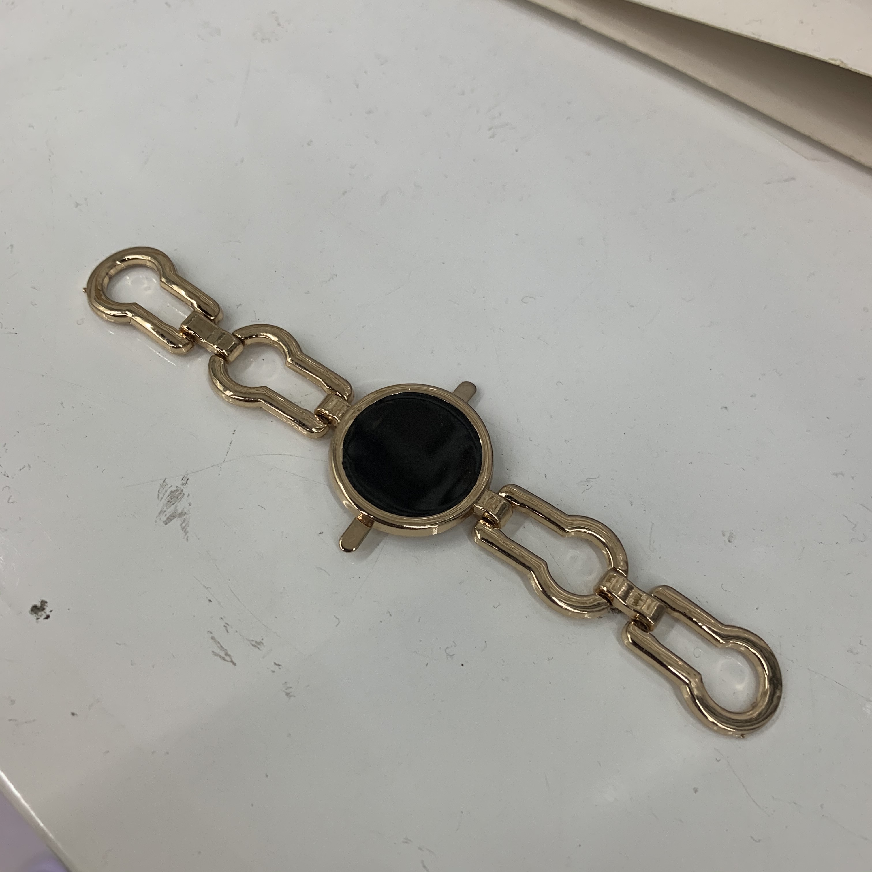 金属挂链包带提手椭圆形 吊装饰肩带把扣子高档金属链条锁链包拎环