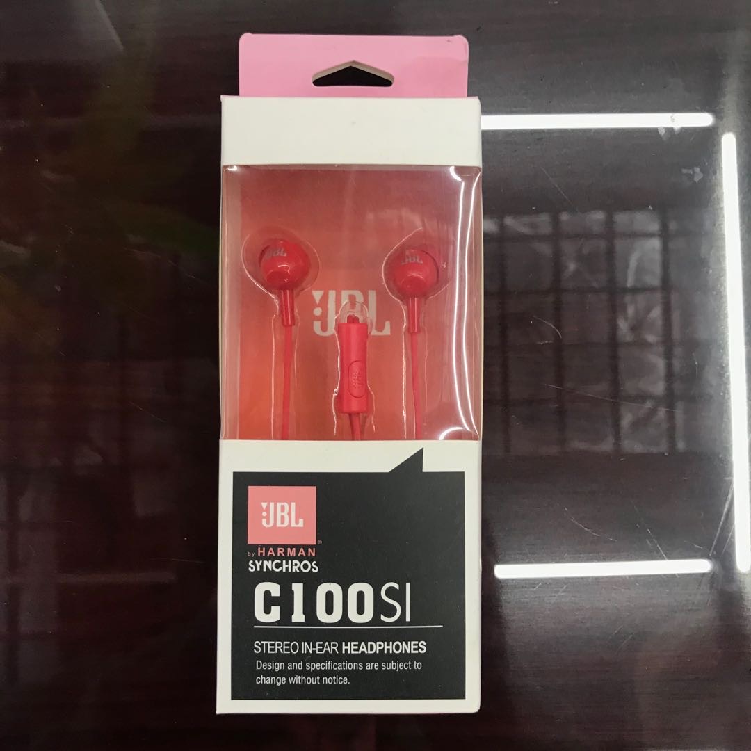 丰扬入耳式重低音线控调音耳机电竞游戏带麦耳塞通用华为安卓手机红色