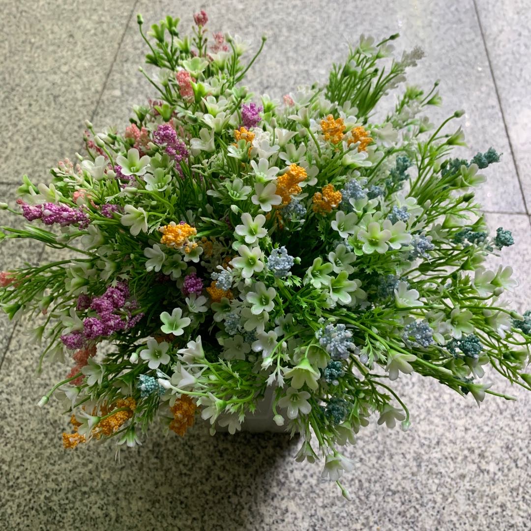 仿真花假花手捧花盆景装饰摆件客厅摆件柜台摆件卧室