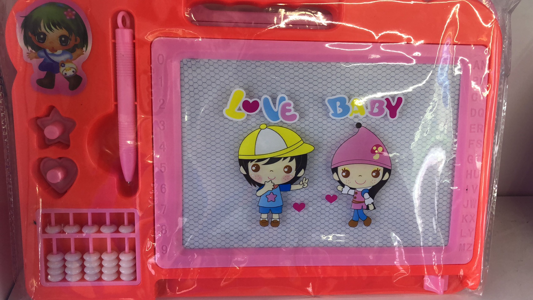 爆款画写板双面白板黑板印章图片 儿童画画板学习板详情1