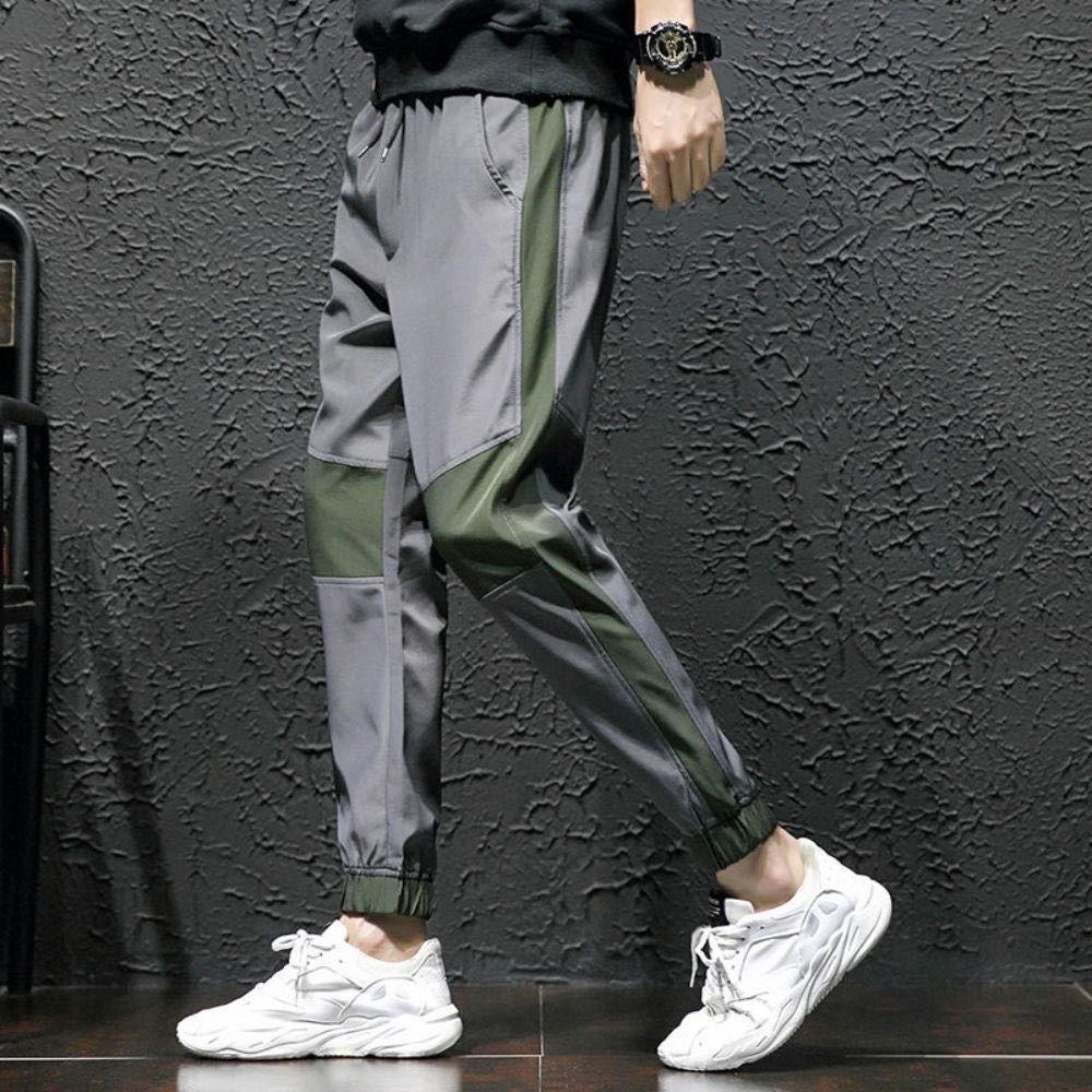 Summer thin ice silk pants, men's loose casual pants, stretch men's pants, tight-fitting quick-drying fitness pants Specification image