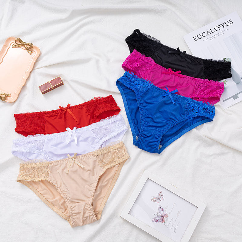 Women's Comfortable Breathable Lace Lace Anti-Bacterial Crotch Panties