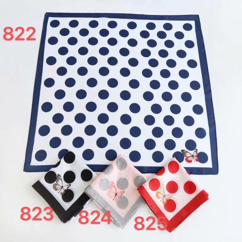 Fashion Casual All Match Small Square Scarf Scarf Red Polka Dot Korean Scarf