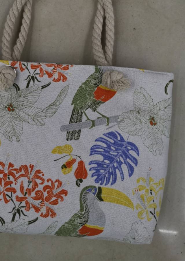 Canvas Bag Women's Shoulder Bag Korean Version Of Ins Large Capacity Cloth Bag Small Fresh Handbag Specification drawing