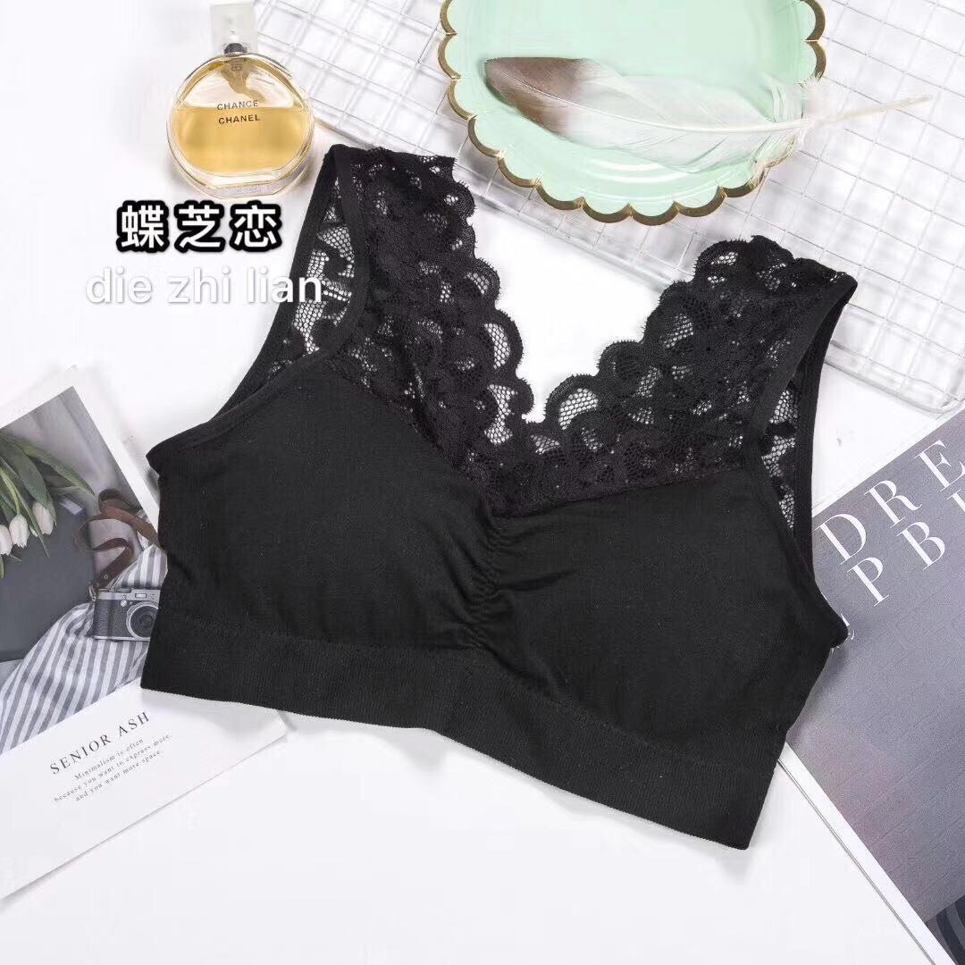 V-Neck Lace Top Top Back Push-Up Sexy Bra Comfortable No Underwire New Lingerie 2 details Picture