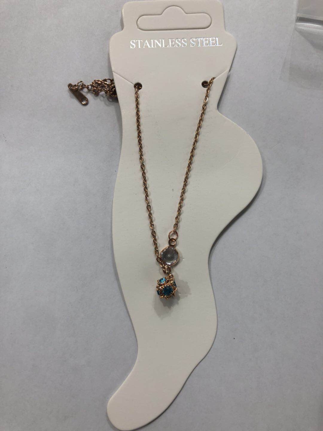 Factory direct sales stainless steel gold-plated zircon necklace jewelry