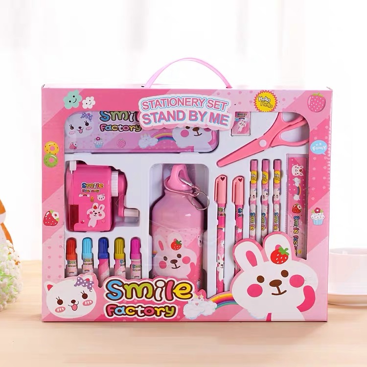 Birthday Gift Back-To-School Prize Stationery Set Gift Box Primary School Gift Bag 8001 Specification drawing