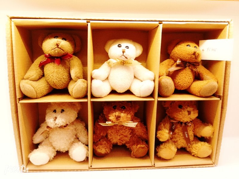 4-inch Teddy bear bow tie bear plush toy manufacturer wholesale 3335