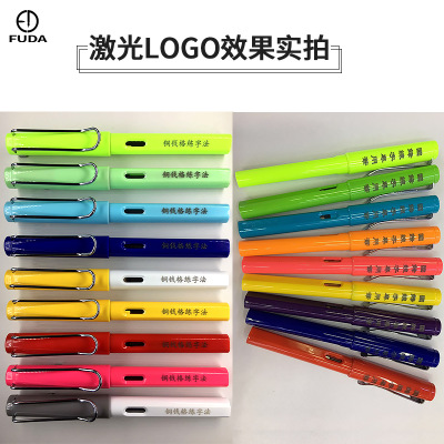 Students Are Writing Ink Sac Transparent Pen Children's Calligraphy Neutral Pen Custom Logo Color Signature Pen Specification drawing