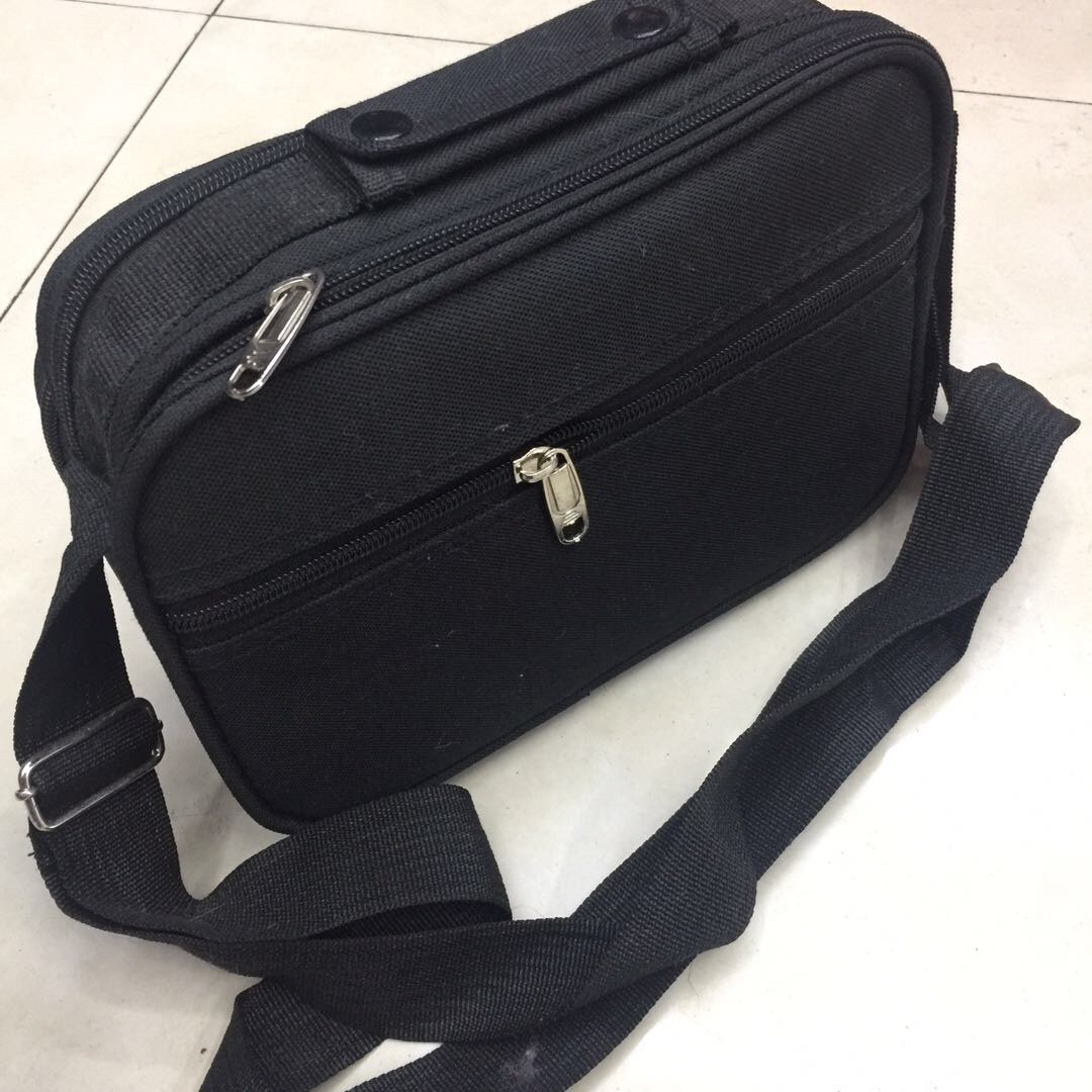 Men's multi-layered single-shoulder crossbody bag, business bag, bag for doing business and collecting money, ticket seller bag, cash register bag Specification image