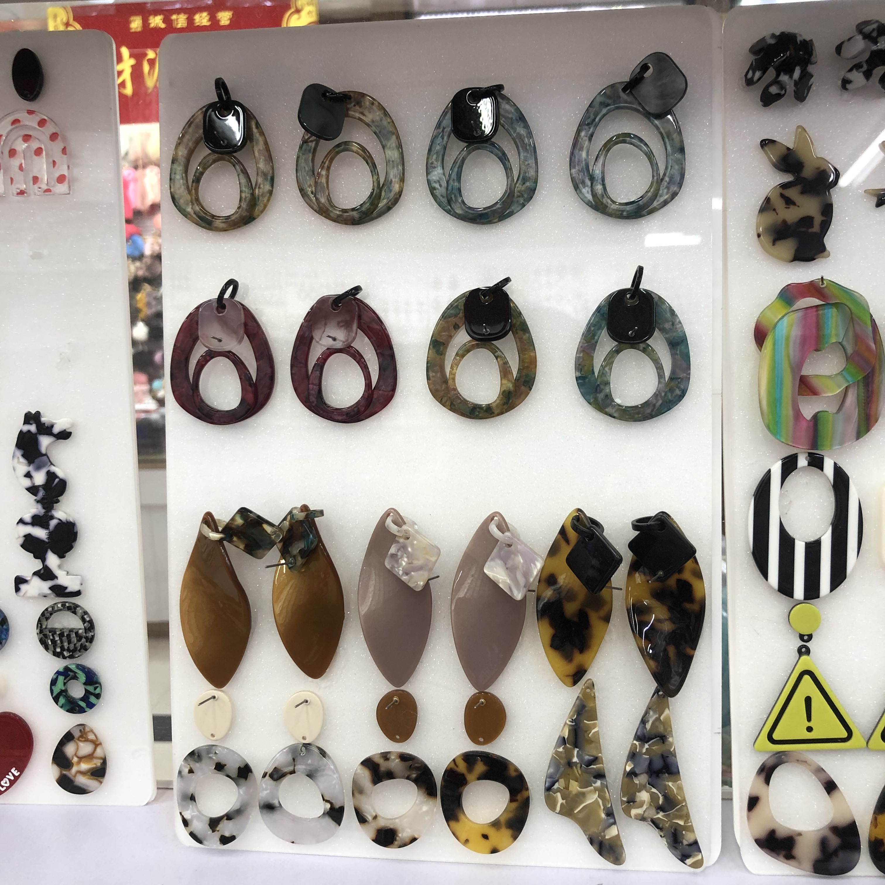 厂家直销家居配件亚克力板材项链耳环发饰材料板醋酸板块树脂