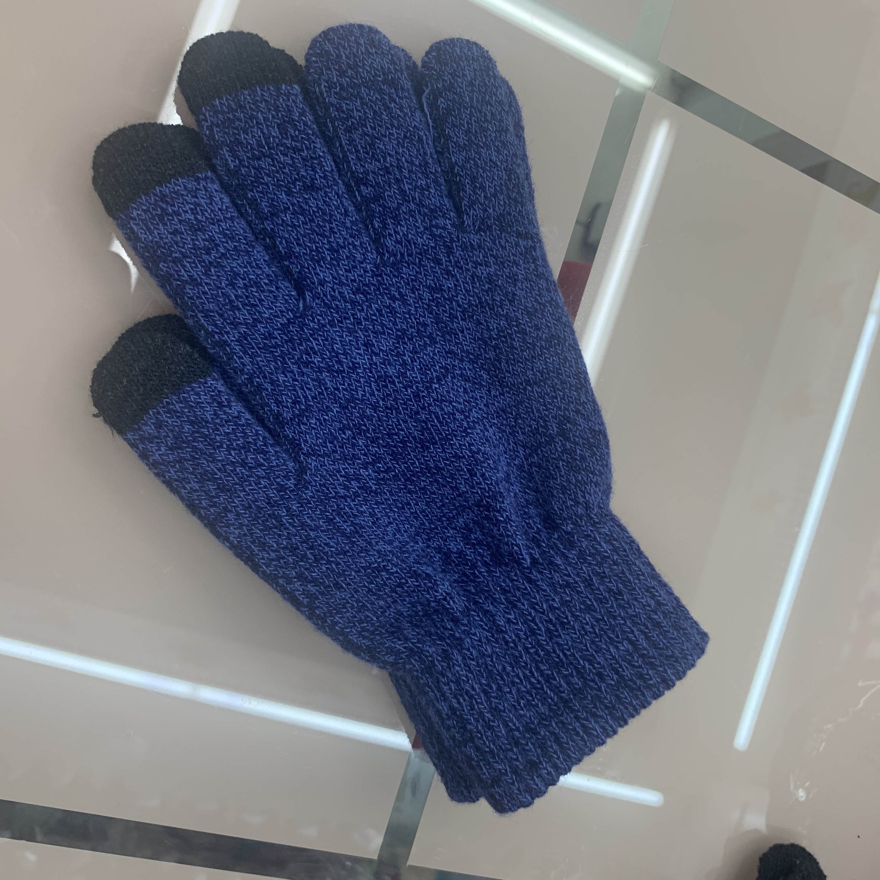 Touch Screen Magic Gloves For Men And Women Autumn And Winter Plus Fleece Thickened Driving Knitted Cotton Wool Line For Cold Protection And Warm Riding