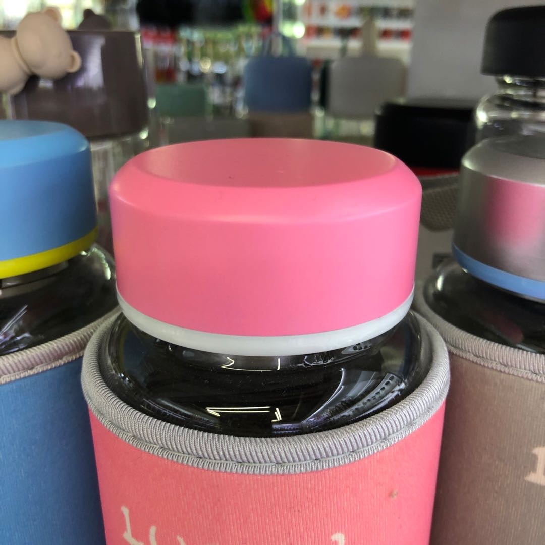 Jianqu large-capacity glass cup Portable water cup, a refreshing and easy-to-use cup for women details Picture