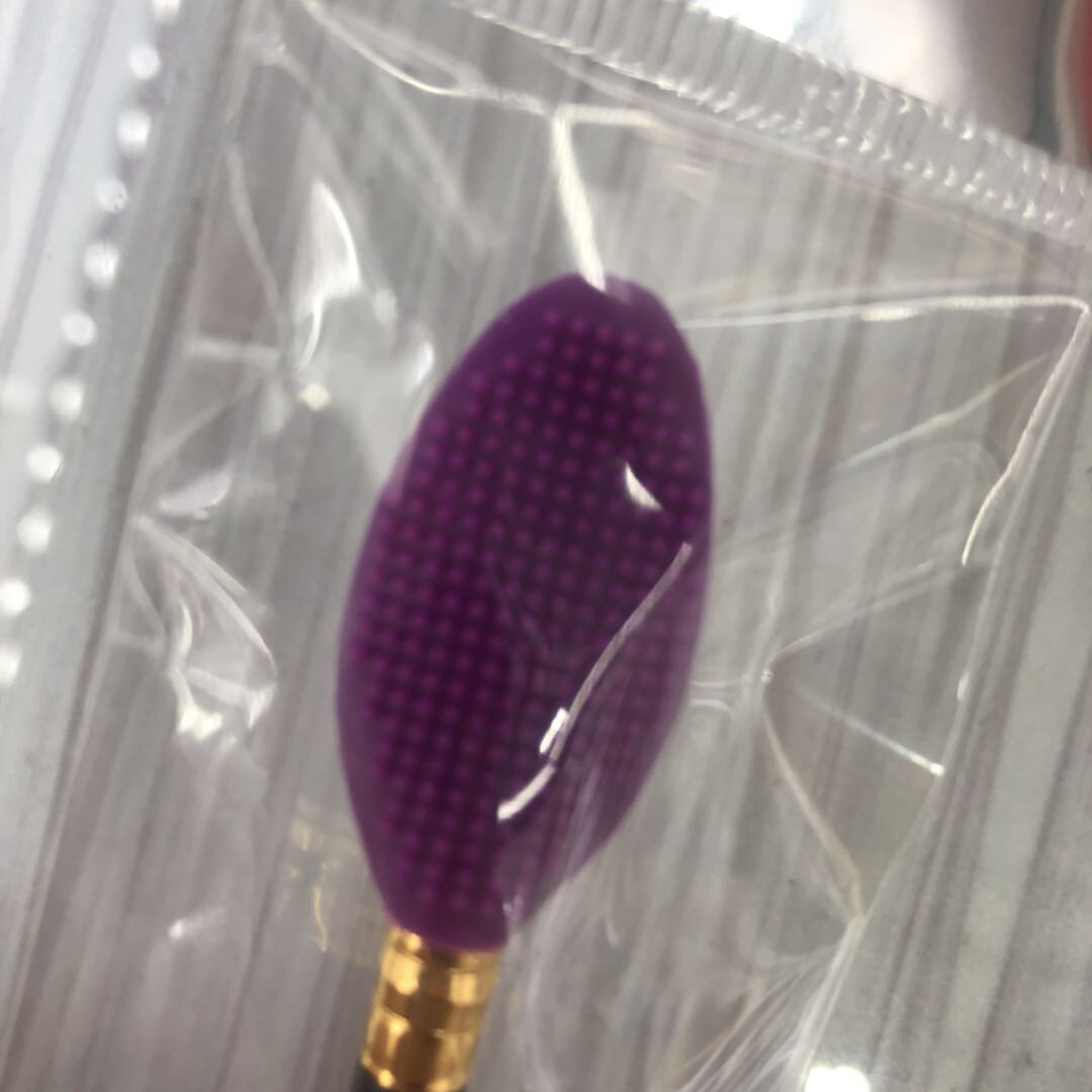 Internet Celebrity Silicone Nose Wash Brush Silicone Soft Double-Sided Brush Head Nose Wings Blackhead Brush Nose Wash Magic Mascara Brush Specification drawing