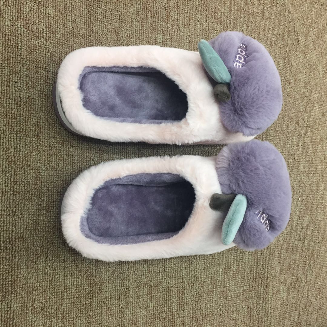 2020 Spring Comfortable Soft Lightweight All Fleece Warm Simple Comfortable Wool Mop Cotton Mop Home Shoes Men