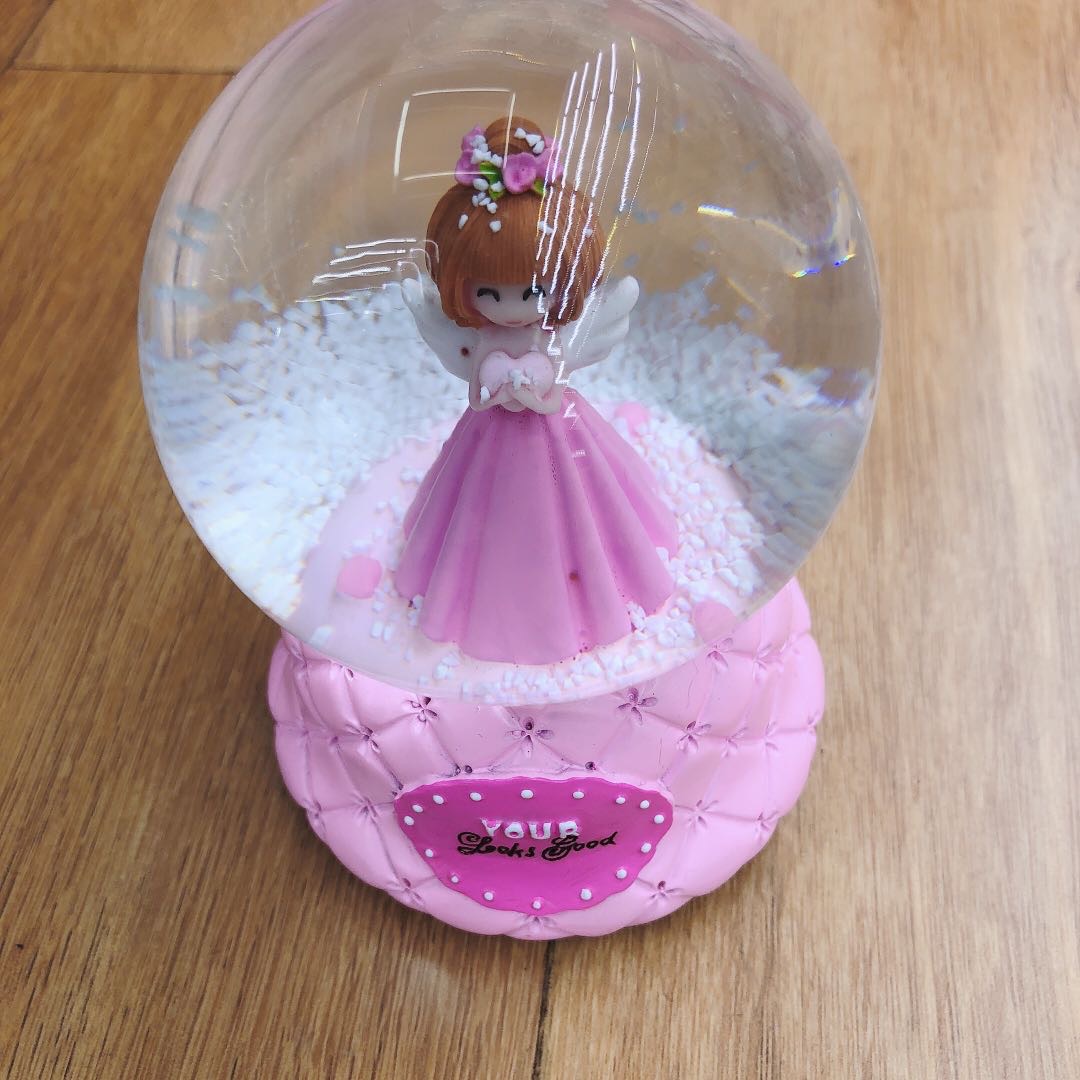 Luminous snow Crystal ball music box revolving music box Children's Day gift to little girl best friend princess birthday