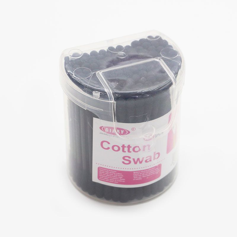 Disposable Paper Rod Elastic Cover Black Cotton Swab 200 Installation Factory Direct Sales Of Xinhuilai Cotton Swab Factory