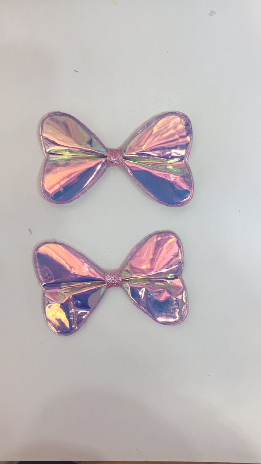 Manufacturers Direct Hand Diy Children's Hair Accessories Materials Homemade Hair Clip Hair Clip Accessories Pu Glitter Love Hair Rope Accessories details Picture
