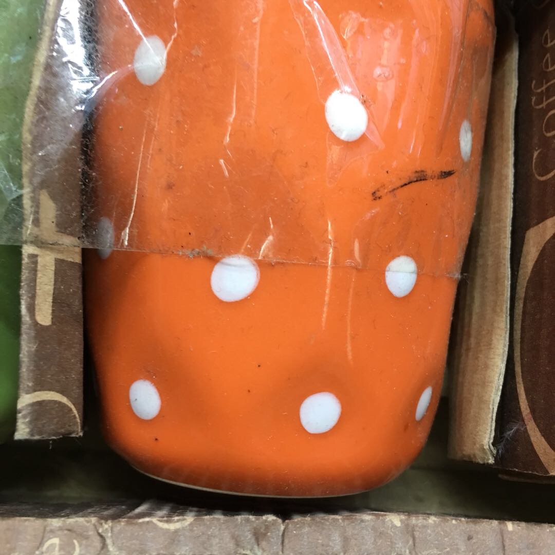 陶瓷烤花六色杯套装厂家直销产品图