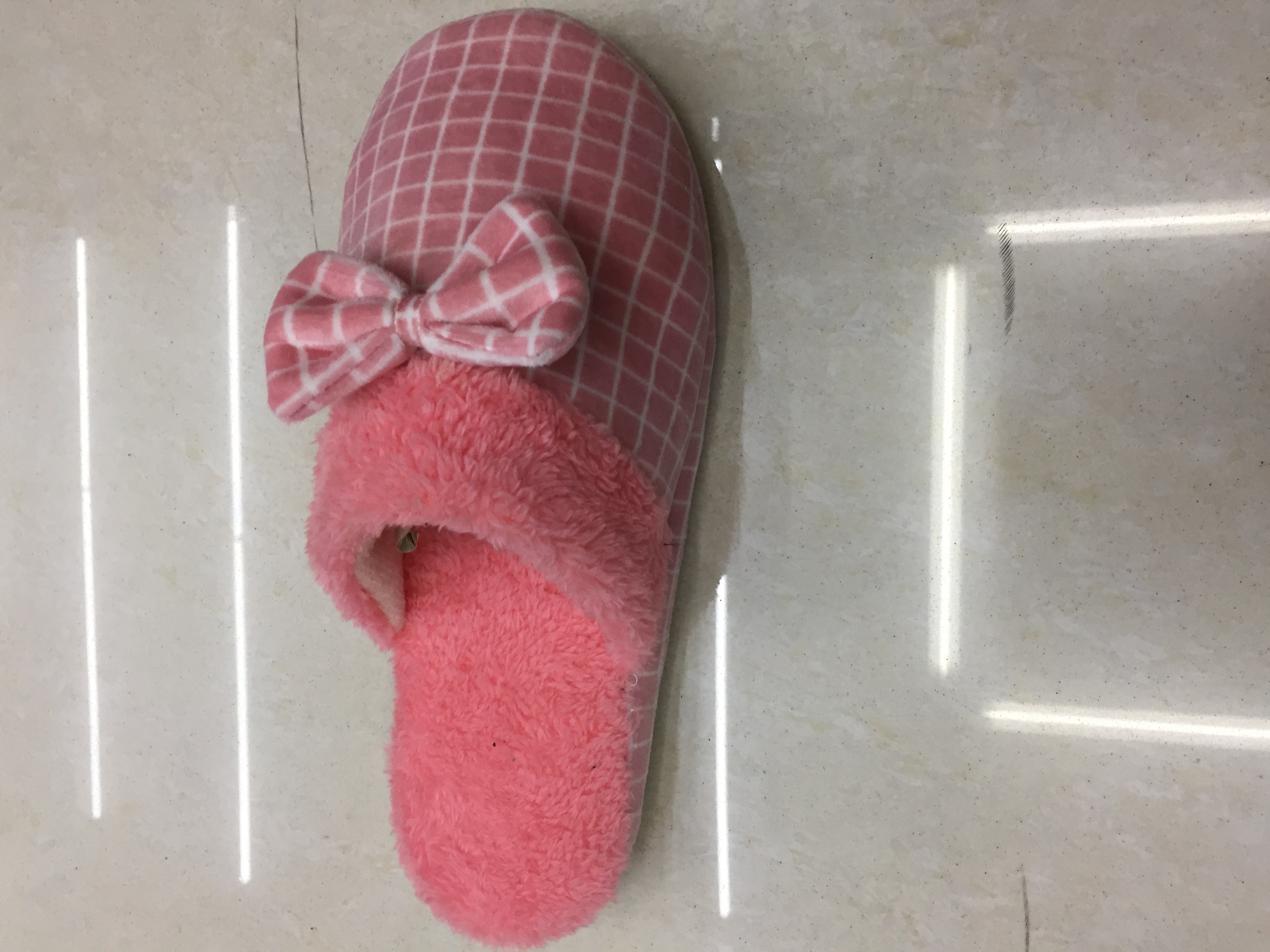 2065LUCK200 TPR soft-soled indoor cotton slippers for women in Foreign trade details Picture