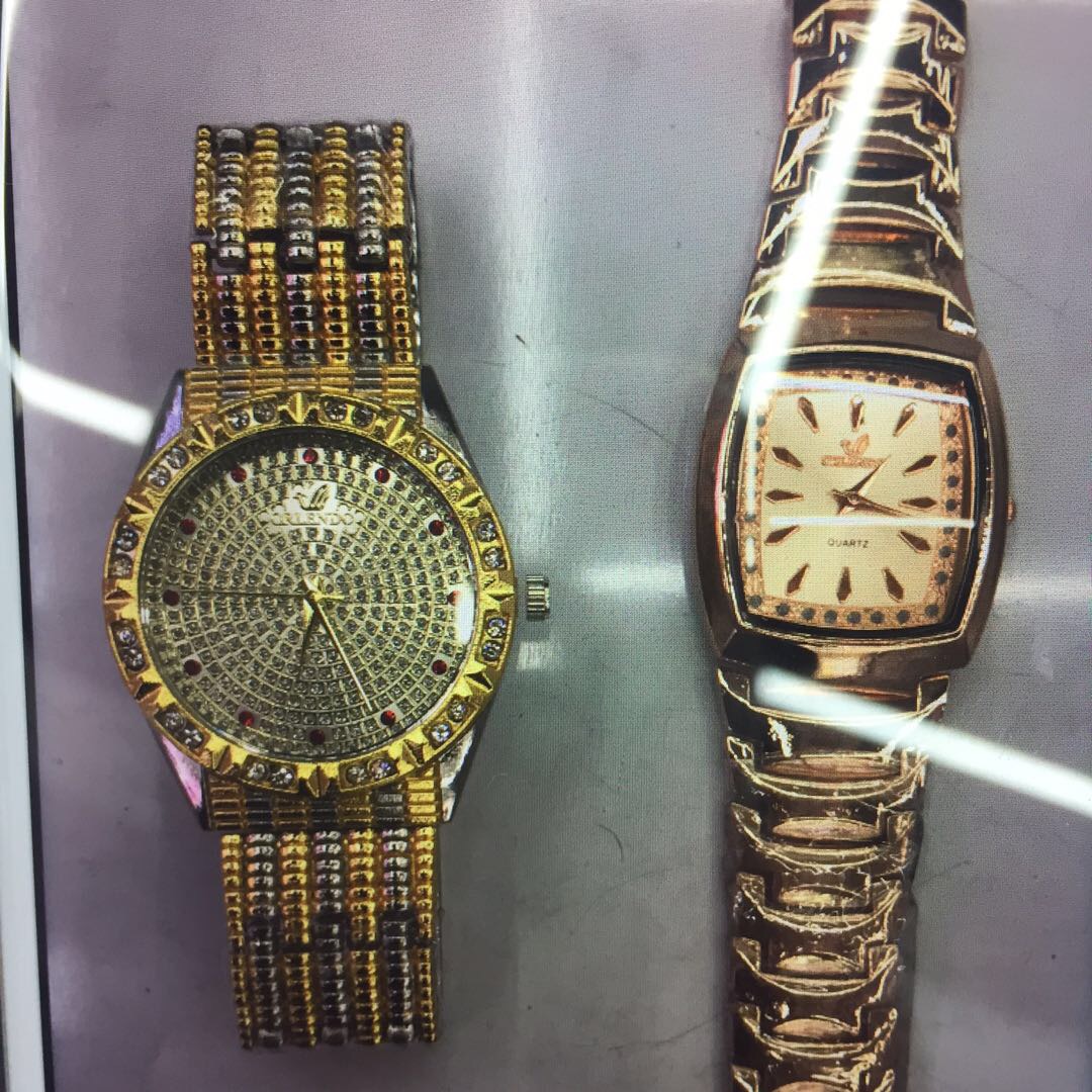 嘻哈手链hiphop手表镶钻皓石古巴手链满钻街头潮人欧美说唱饰