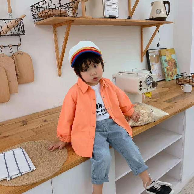 Boy's shirt Spring and Autumn new children's casual shirt for children's baby South Korean version of the shirt trend thumbnail
