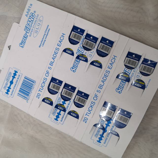 厂家直销剃须刀片爆款剃须锋利双面刀片整版新款剃须刀细节图