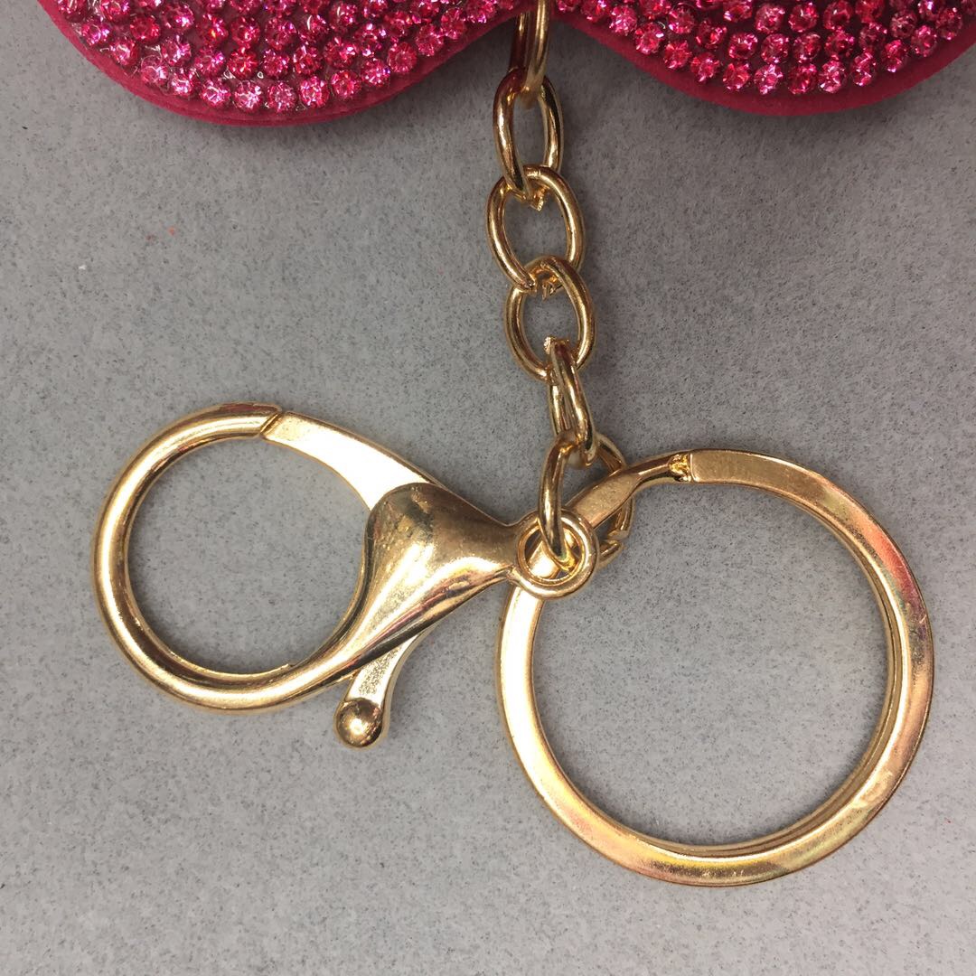 钥匙挂件箱包挂件配饰水钻材质厂家直销细节图