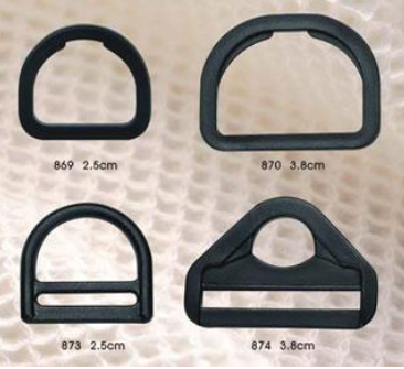 Plastic semi-circular triangular height semi-circular adjustment buckle