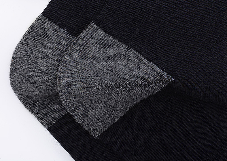 Men's spring and summer thin pure cotton men's socks silver ion antibacterial and deodorizing high-end business socks Specification image