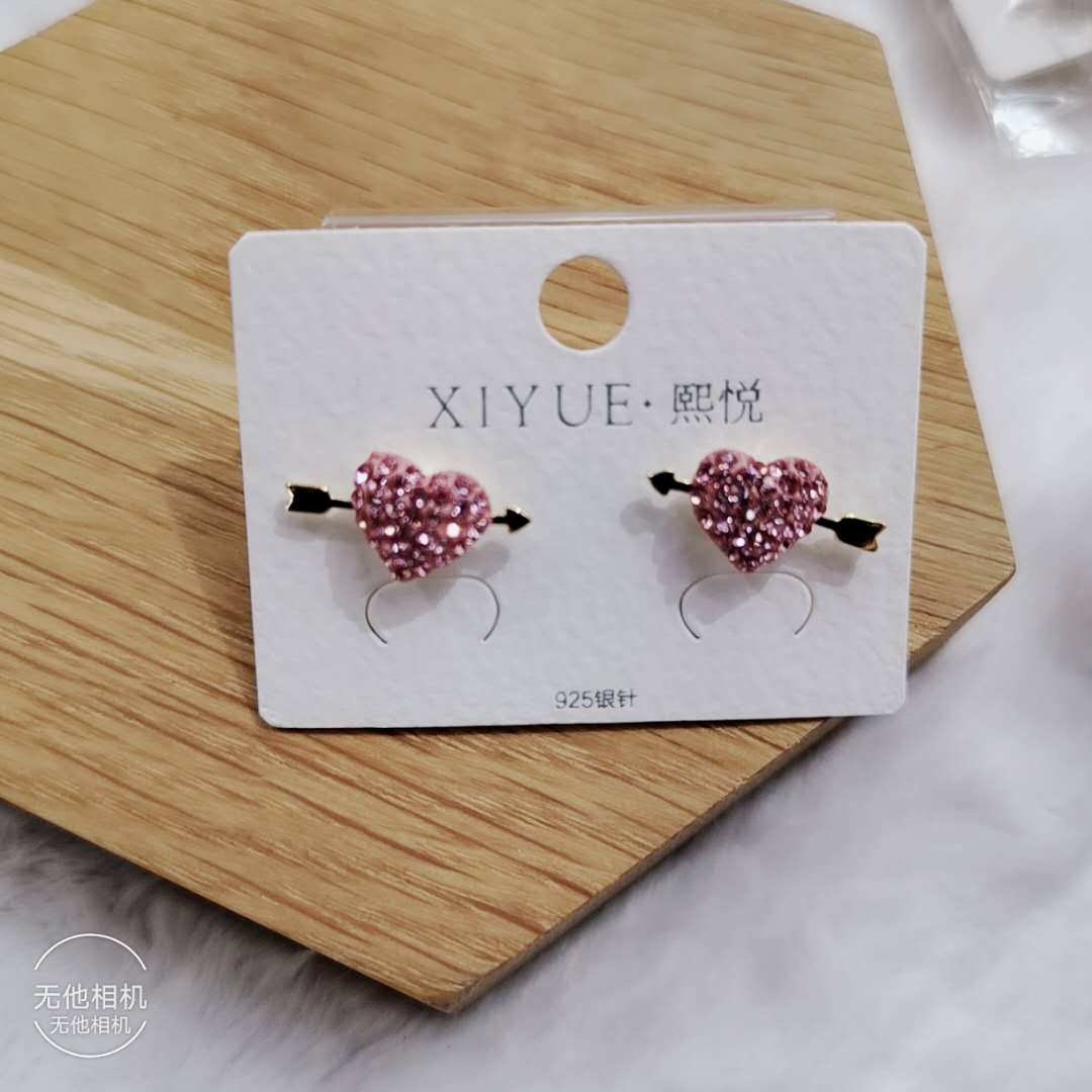 时尚新款银针耳饰一箭穿心耳环气质百搭环保防过敏耳饰细节图