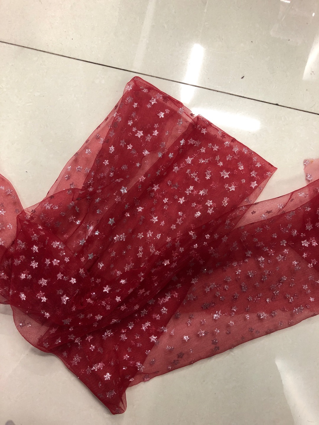 Light Breathable High Temperature Dyed Star Pattern Flat Fabric Hot Stamping Fabric