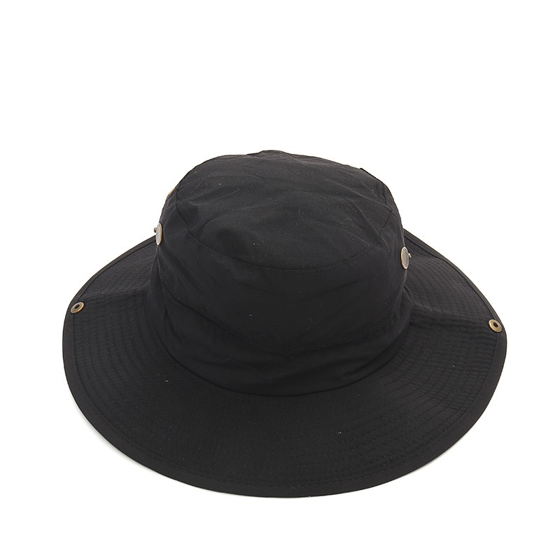 防晒帽子男士夏天大檐户外钓鱼渔夫帽薄透气遮阳帽登山太阳帽子潮