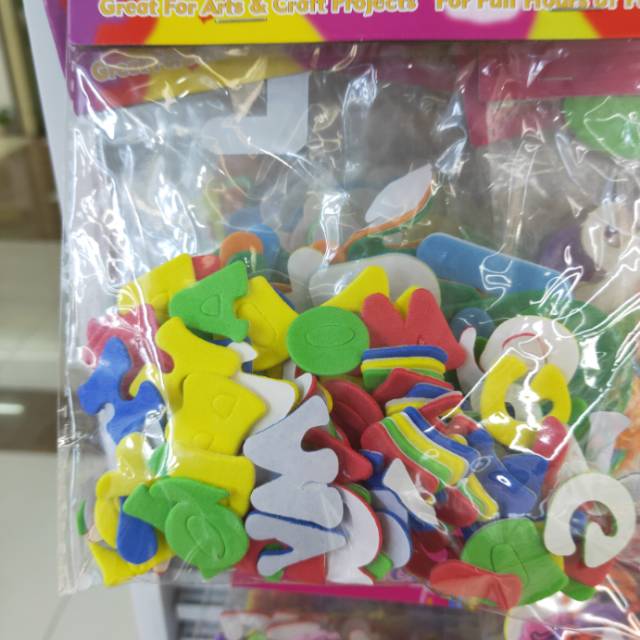 Student supplies self-adhesive foam stickers, colored letter stickers