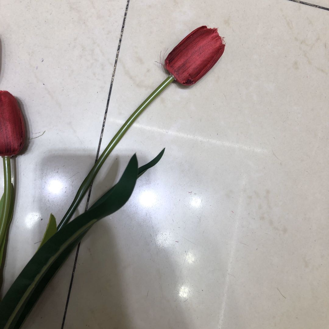 Simulation Tulip Three Small Garden Fresh Decoration Home Photography Accessories Manufacturers Direct Sales details Picture