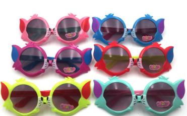 太阳墨镜儿童/太阳镜女童/娃娃眼镜/儿童太阳镜/玩偶眼镜产品图