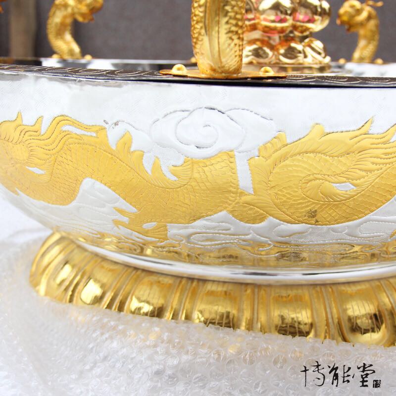 A genuine, handcrafted temple Buddha bathing basin from Taiwan Specification image