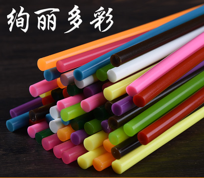 厂家直销diy热熔胶棒胶条高粘性透明热熔胶条胶棒