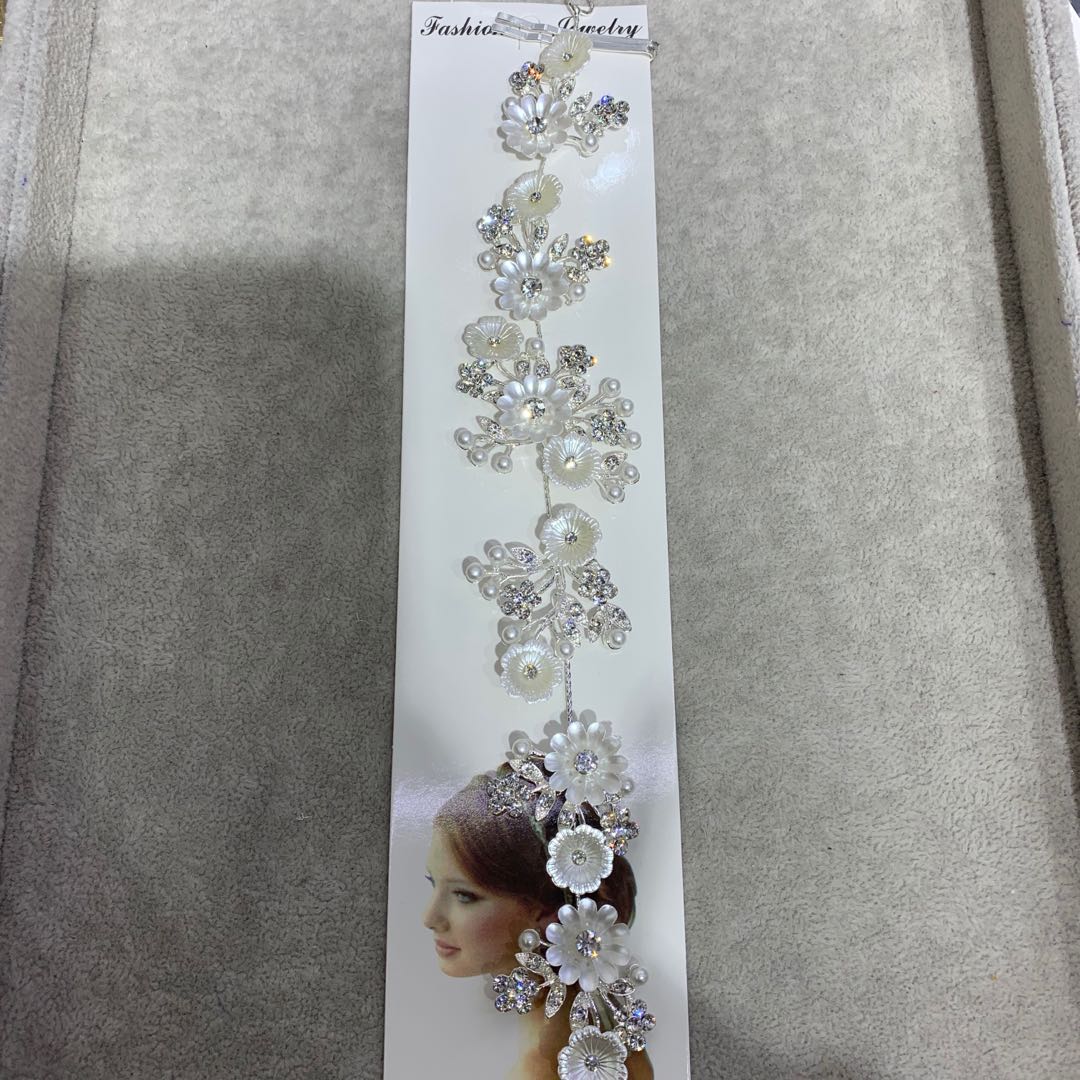 Crystal flower bride, handcrafted zirconium stone with wedding dress, dress accessories and headwear